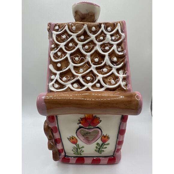 The Gingerbread cottage tea light candle holder Blue Sky Heather Goldmine. NWT - Picture 5 of 12